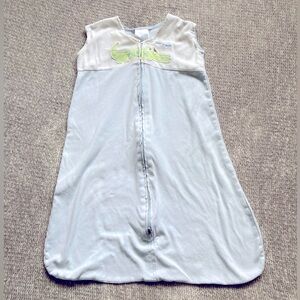 Halo Sleep Sack, Alligator Appliqué, Medium, 6-12 months, Zip Front, 100% Cotton